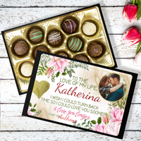 Load image into Gallery viewer, Chocolate for her, with her name on it to tell her that you love her forever

