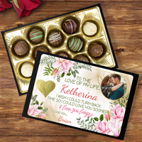 Load image into Gallery viewer, Chocolate for her with her name on it
