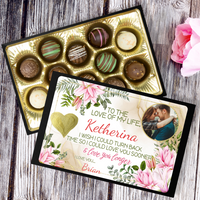 Load image into Gallery viewer, Chocolate for her with her name on it
