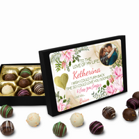 Load image into Gallery viewer, Chocolate for her with her name on it
