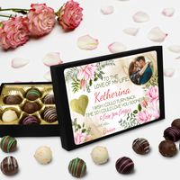 Load image into Gallery viewer, Chocolate for her with her name on it
